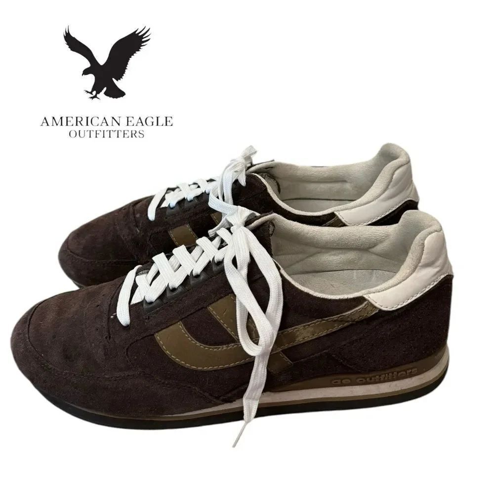 American Eagle Fast Men's Brown Suede Sneakers 11